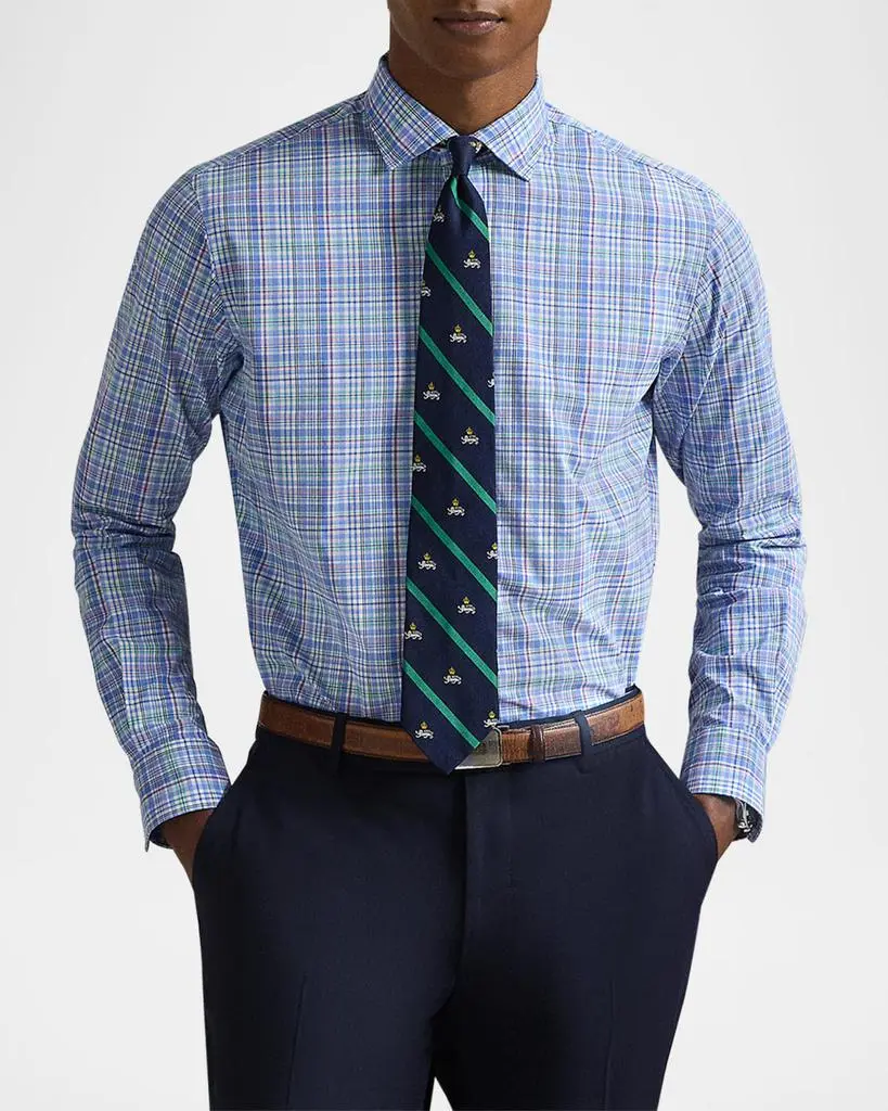 Ralph Lauren Men's Classic-Fit Checked Poplin Sport Shirt 4