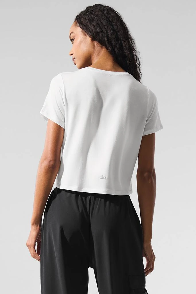Alo Cropped All Day Short Sleeve - Black 2