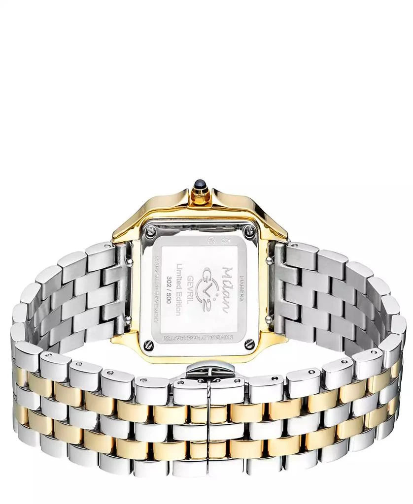 Gevril Women's Milan Swiss Quartz Two-Tone Stainless Steel Bracelet Watch 27.5mm 3
