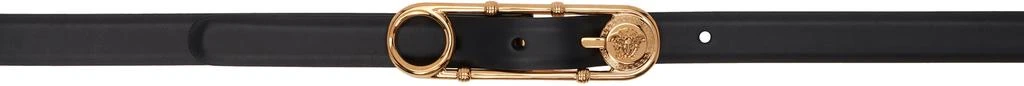Versace Black Medusa Hardware Belt