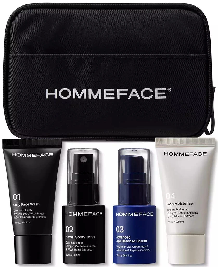 HOMMEFACE 5-Pc. First Class Skincare Essentials Travel Kit