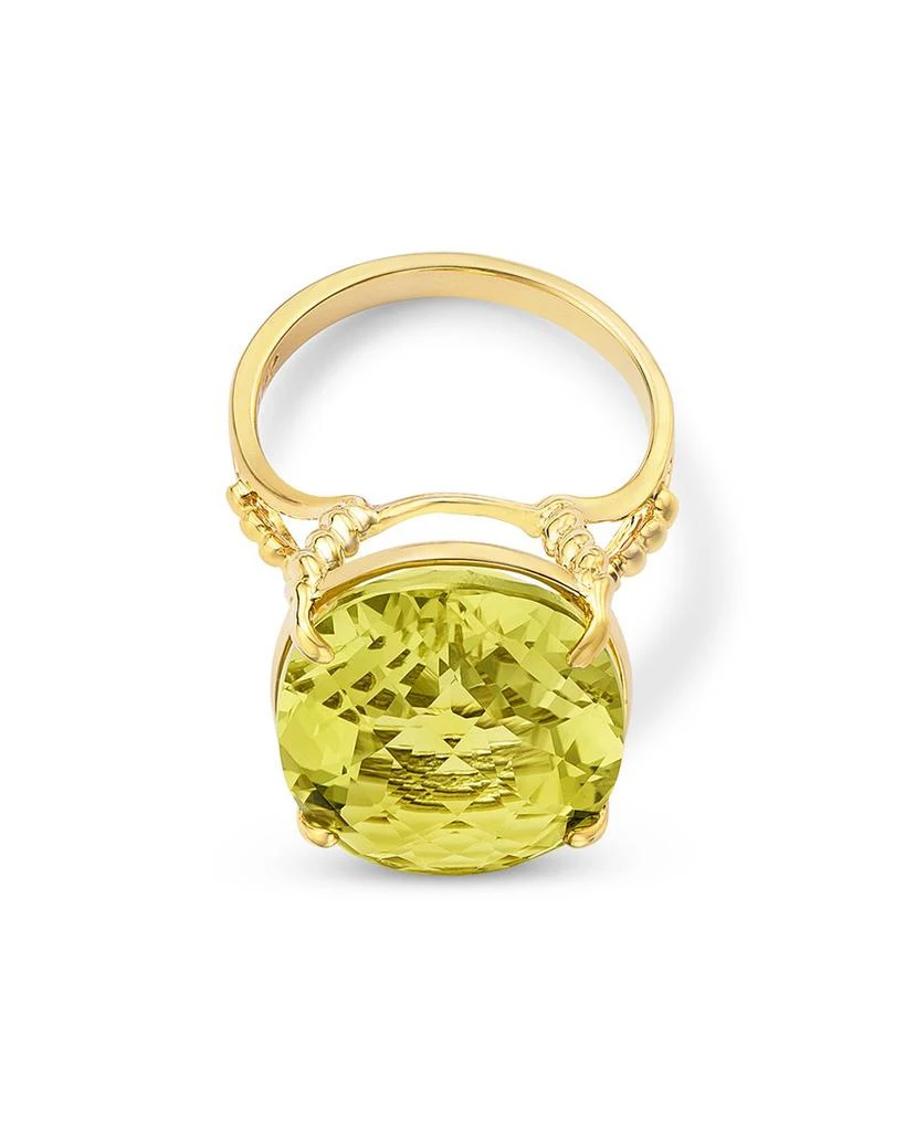 Bloomingdale
s Fine Collection Prasiolite Oval Cut Ring in 14K Yellow Gold 3