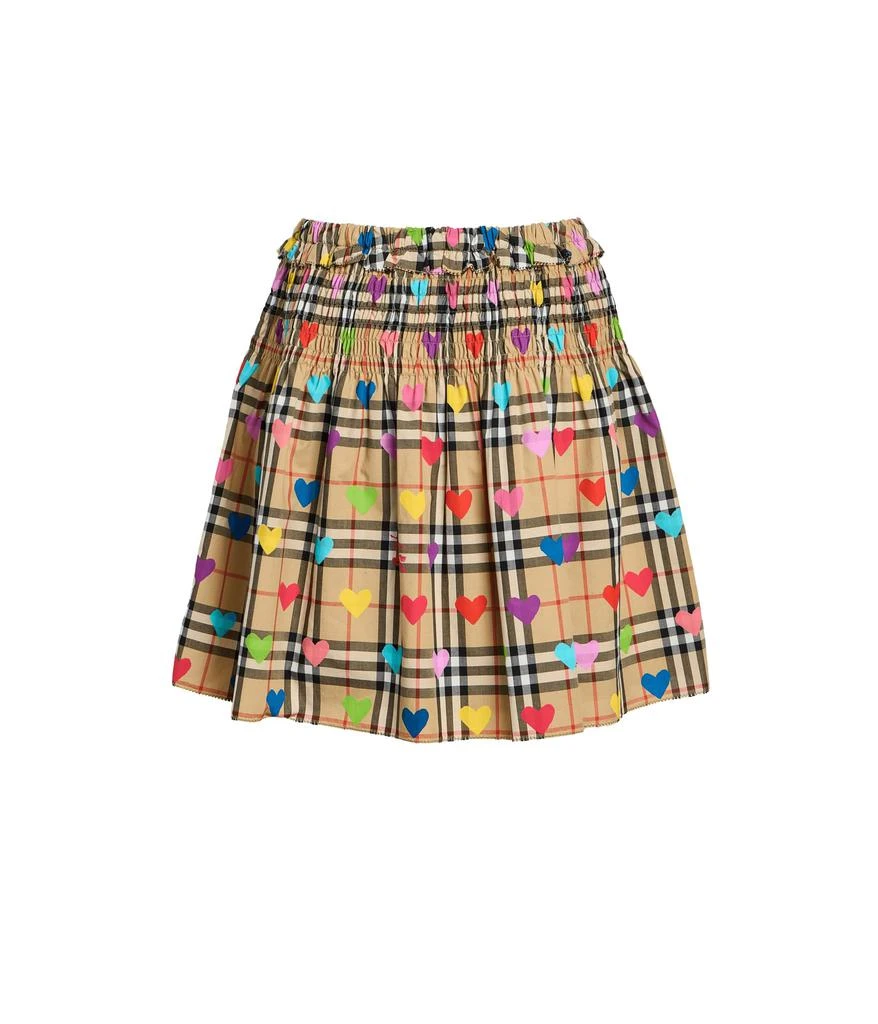 Burberry Ama Check Heart Skirt (Big Kid) 2