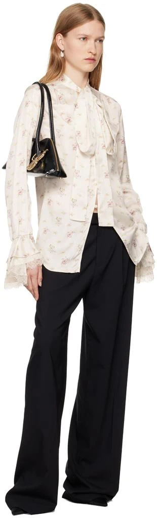 MATEO White Diamond Bar Baroque Pearl Earrings 4