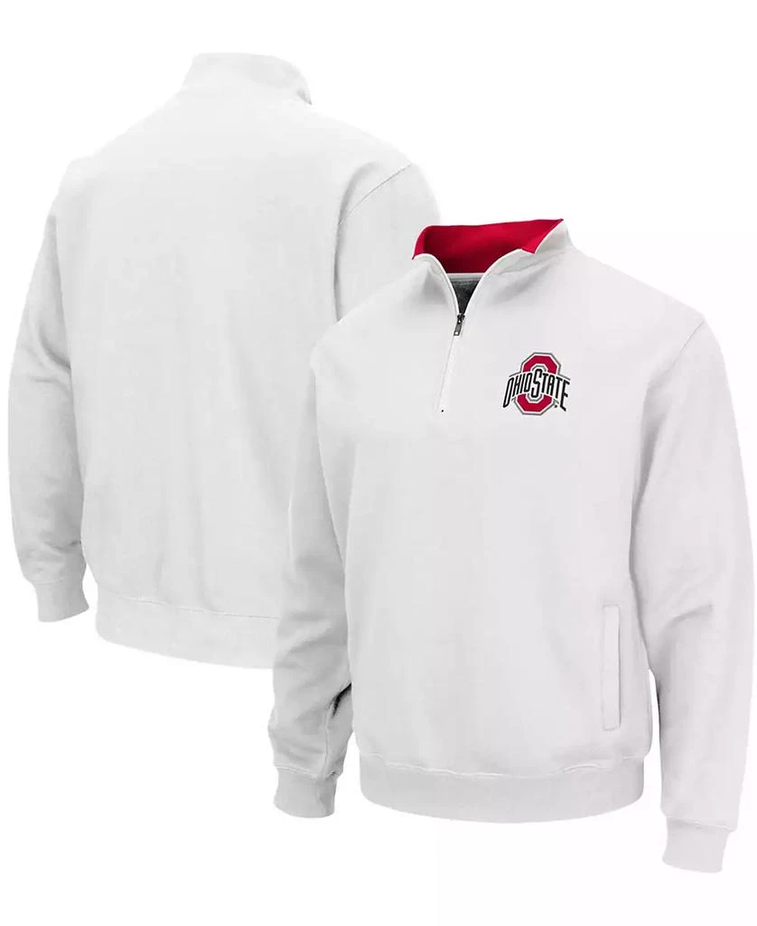 Colosseum Men's White Ohio State Buckeyes Tortugas Team Logo Quarter-Zip Jacket 1