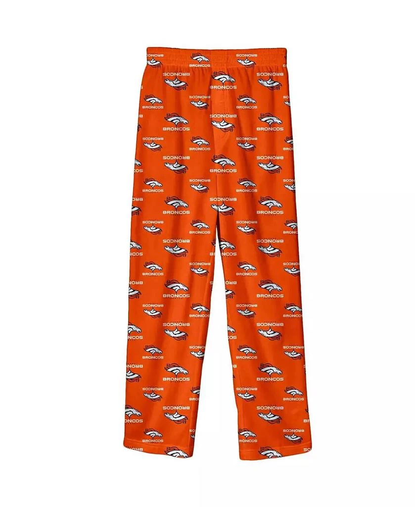 Outerstuff Big Boys Orange Denver Broncos Team-Colored Printed Pajama Pants 1