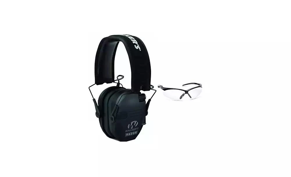 Walkers Walker
s Razor Slim Electronic Shooting Range Earmuff and Glasses Kit 3