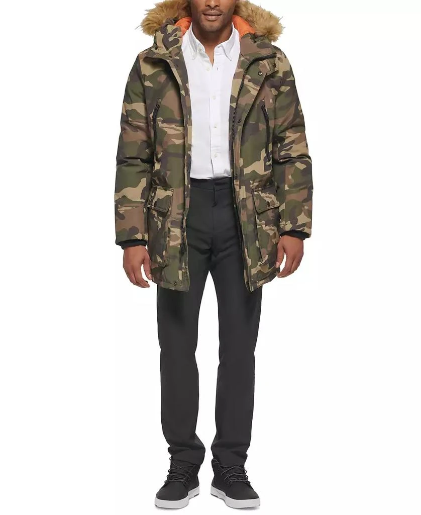 Club Room Men's Parka with a Faux Fur-Hood Jacket, Created for Macy's 6