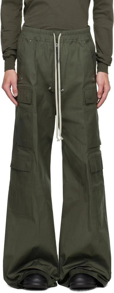 Rick Owens Khaki Concordians Cargobelas Cargo Pants 1