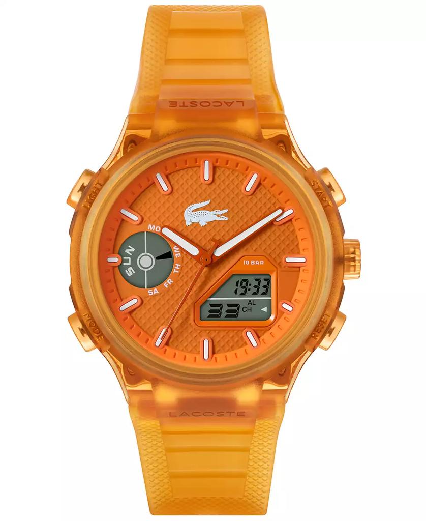 Lacoste Men's Orange Silicone Strap Watch