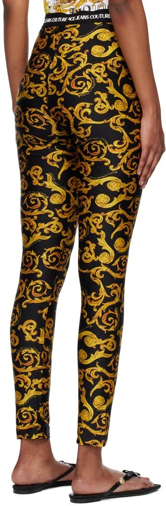 Versace Black Sketch Couture Leggings 3