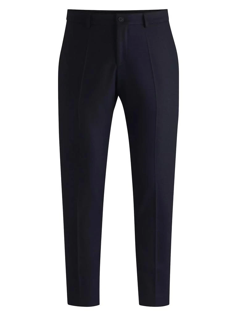 Hugo Boss Slim Fit Trousers in Stretch Flannel 1