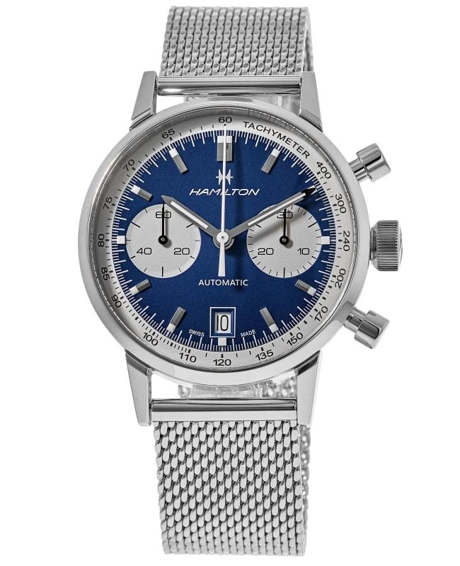 Hamilton Hamilton American Classic INTRA-MATIC AUTO Chronograph Blue Dial Steel Men's Watch H38416141 1