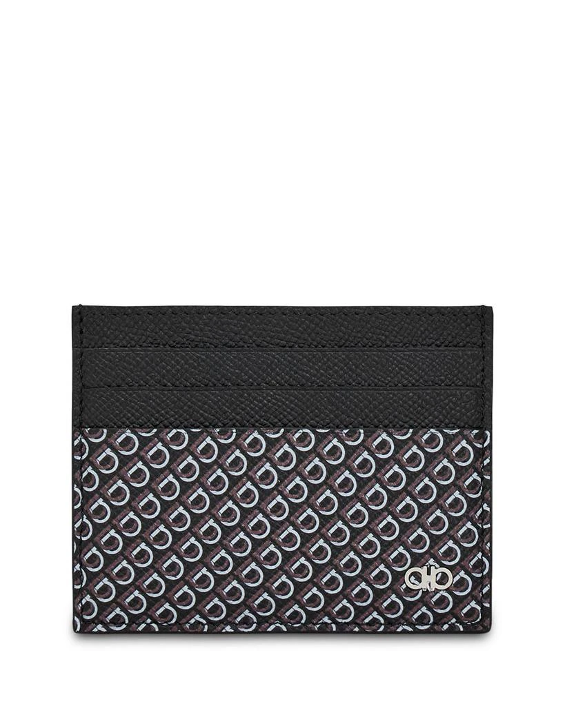 Salvatore Ferragamo Gancini Printed Card Holder 1
