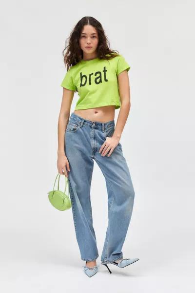 Urban Outfitters Charli XCX UO Exclusive Brat Graphic Baby Tee