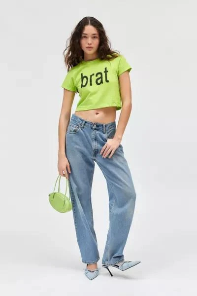 Urban Outfitters Charli XCX UO Exclusive Brat Graphic Baby Tee 1