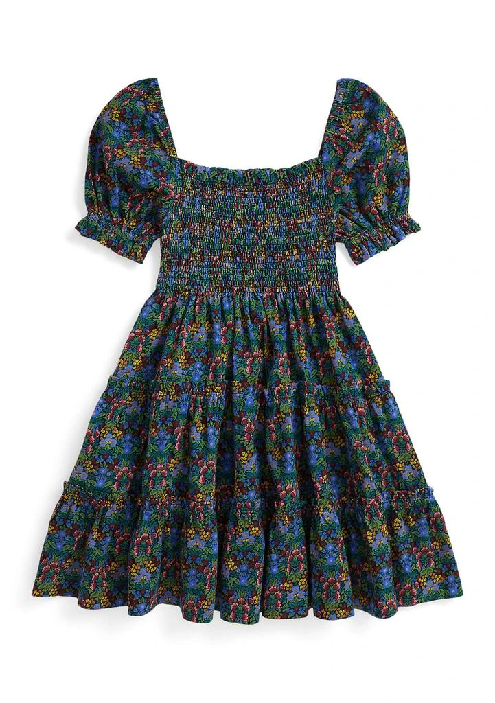 Ralph Lauren Girls 2-6x Floral Smocked Cotton Jersey Dress 3
