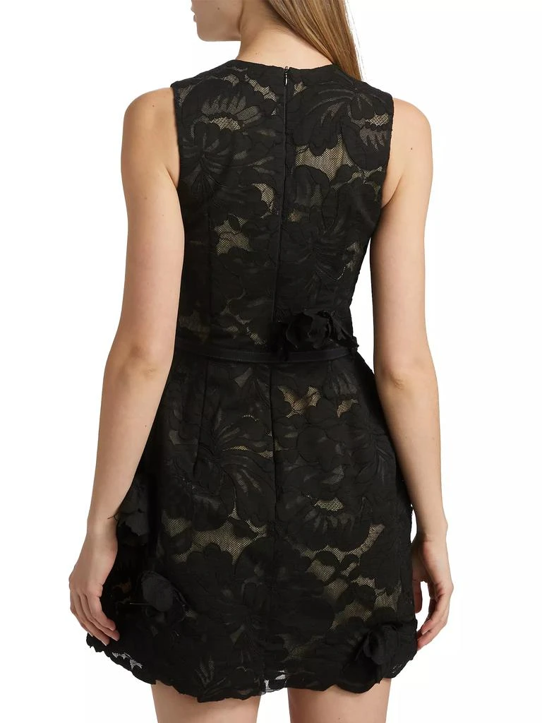 PRABAL GURUNG Floral Lace & Appliqué Minidress 5