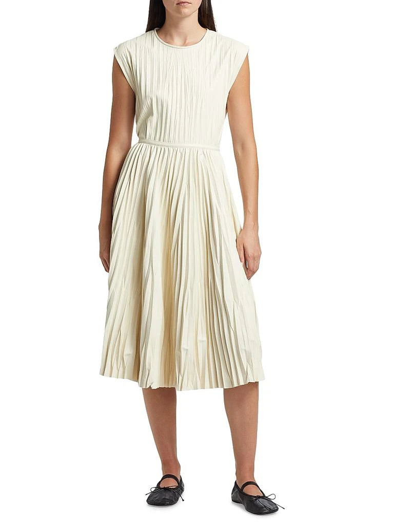 Proenza Schouler Rosalyn Pleated Faux-Leather Midi-Skirt 2