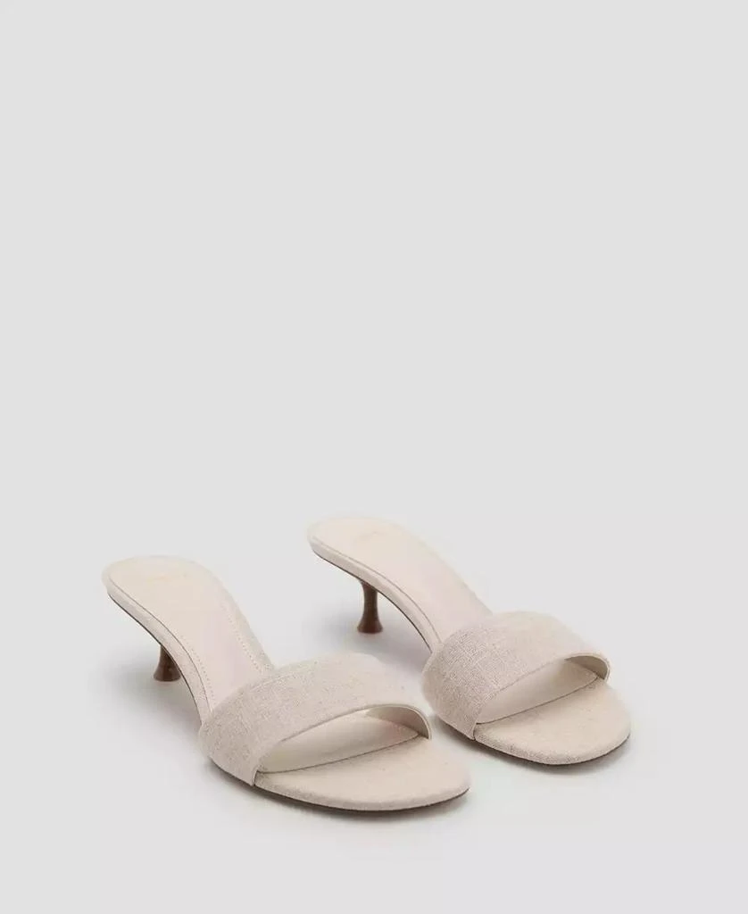 Mango Women's Kitten Heel Sandals 1