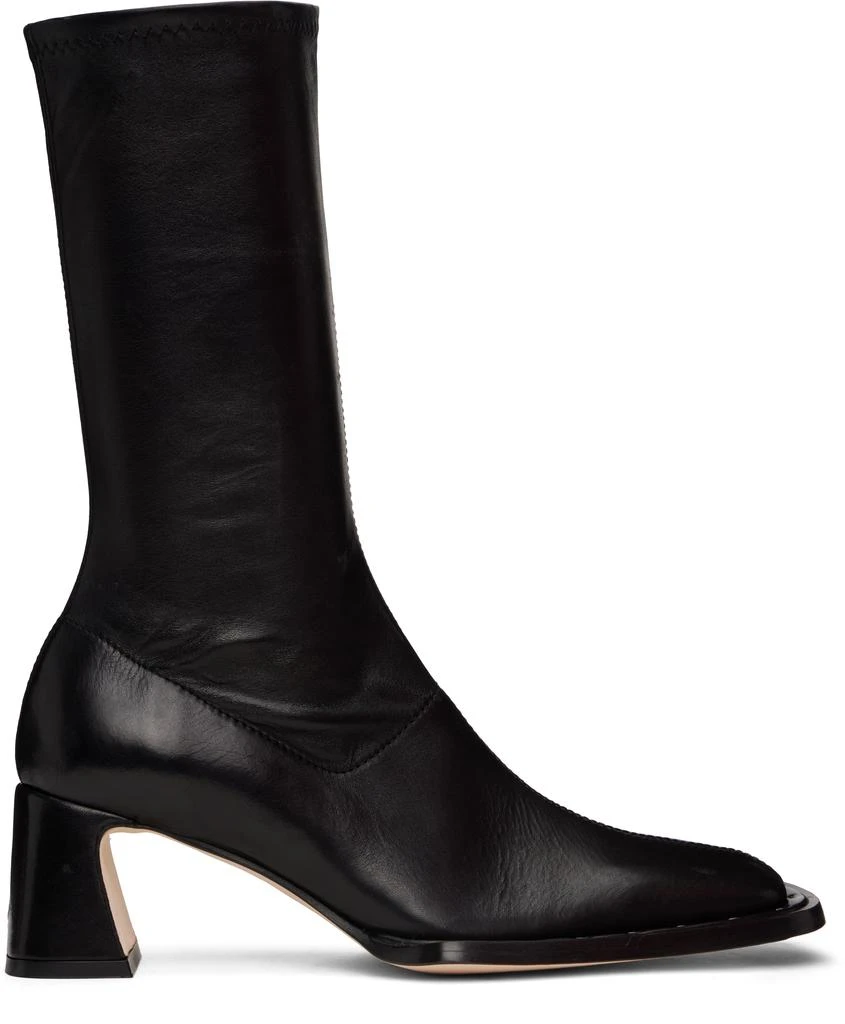 MIISTA Black Chastity Stretch Boots 1