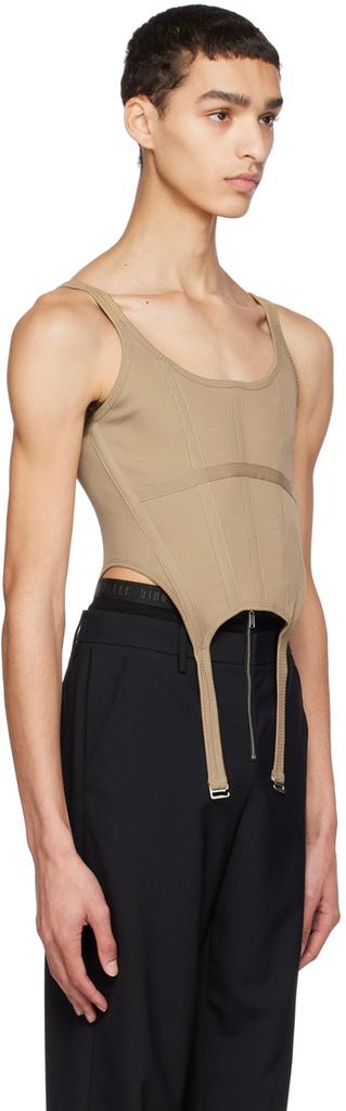 Dion Lee Taupe Combat Corset