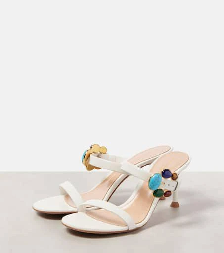 Gianvito Rossi 70 embellished leather mules 4