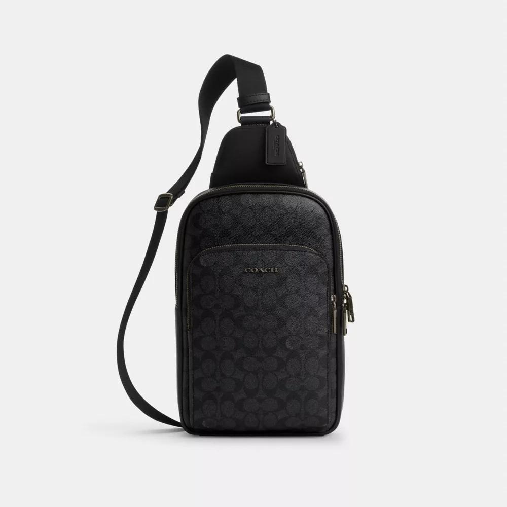 ショルダーバッグ Coach Track Pack 14 In Signature Canvas CL412 COACH® Outlet | Track Pack 14 In Signature Canvas