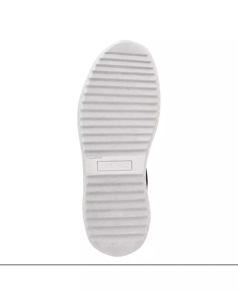 Nine West Women's Dulah Round Toe Platform Lace-Up Sneakers 5