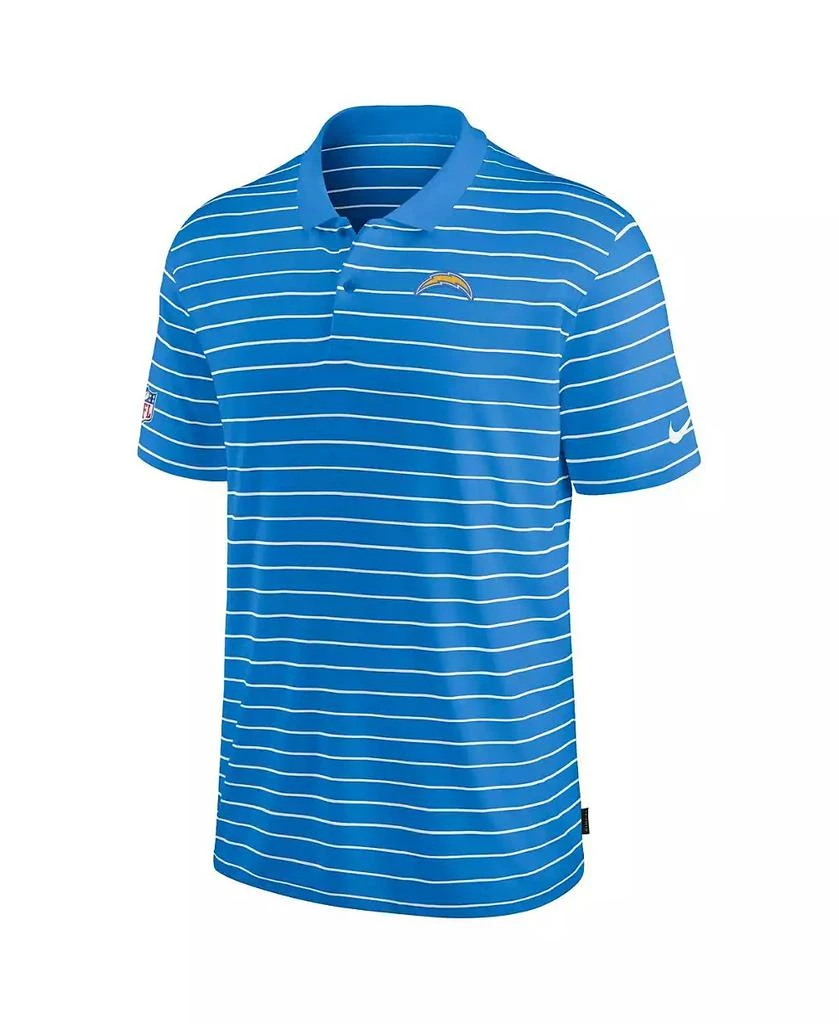 NIKE Men's Powder Blue Los Angeles Chargers Sideline Lock Up Victory Performance Polo 3