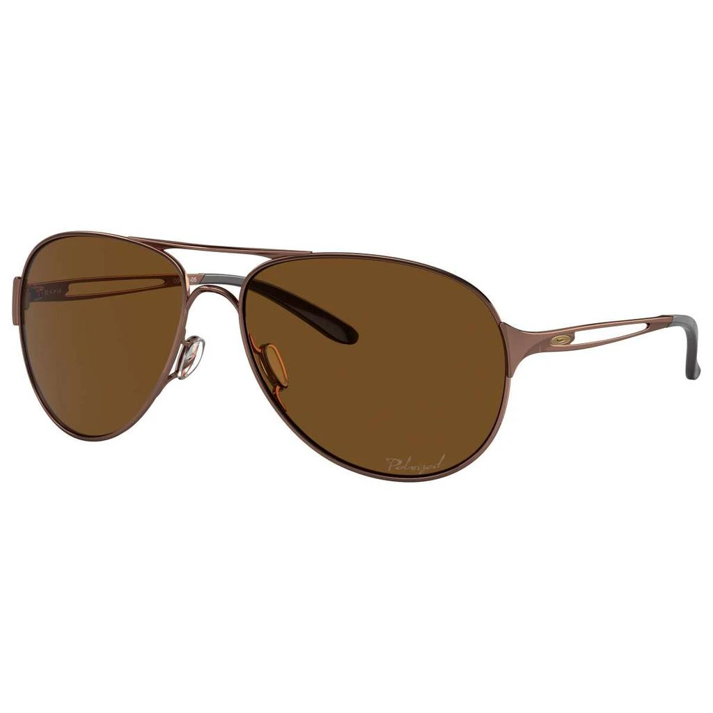 Oakley Oakley Caveat Women's Brown Aviator Polarized Sunglasses 1