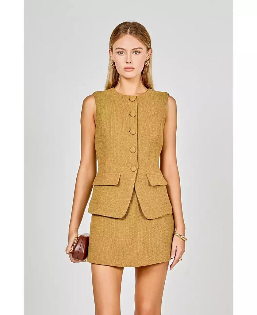 Endless Rose Women's Vest Skort Romper 4