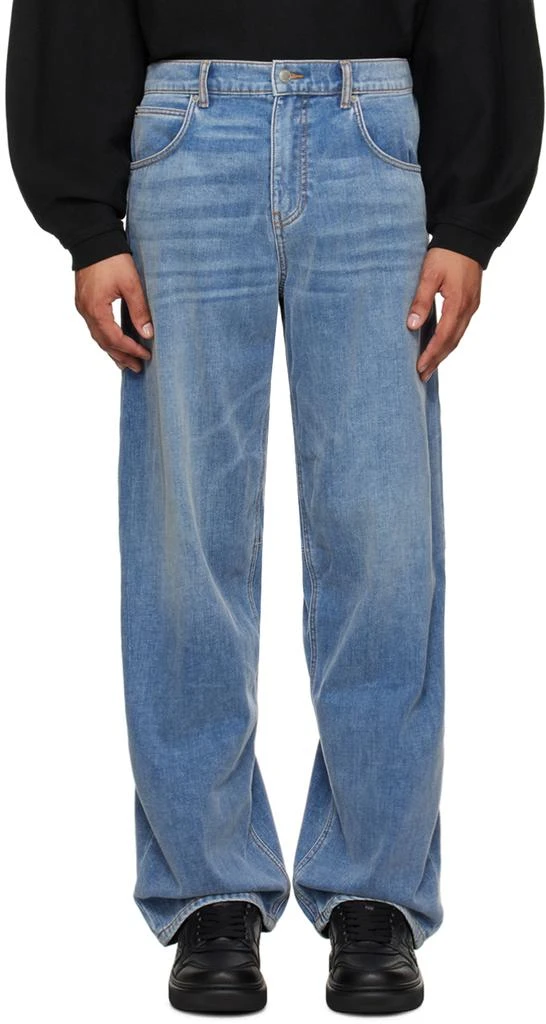 Alexander Wang Blue High-Rise Ballon Jeans 1