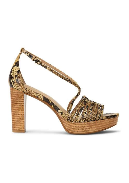 Ralph Lauren Ralph Lauren Shelby Faux Snakeskin Platform Sandals 2