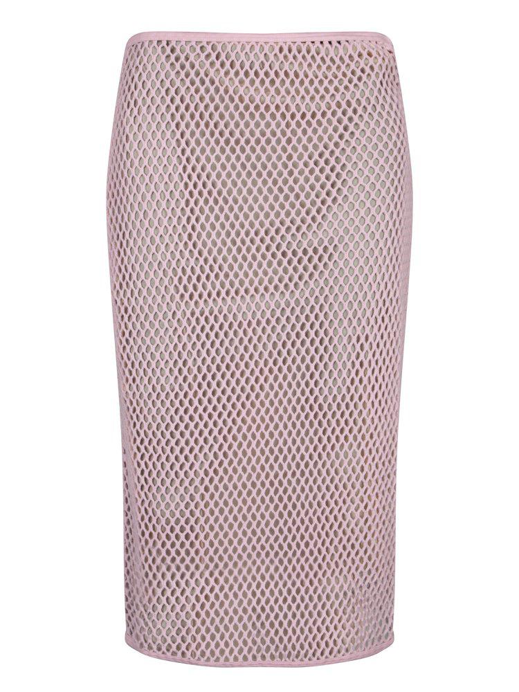 Prada Prada Logo Plaque Midi Skirt