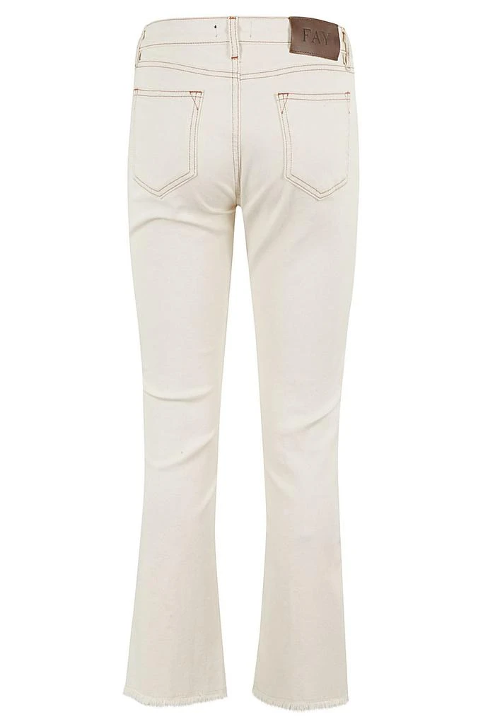 FAY Fay Logo-Patch Cropped Jeans 2