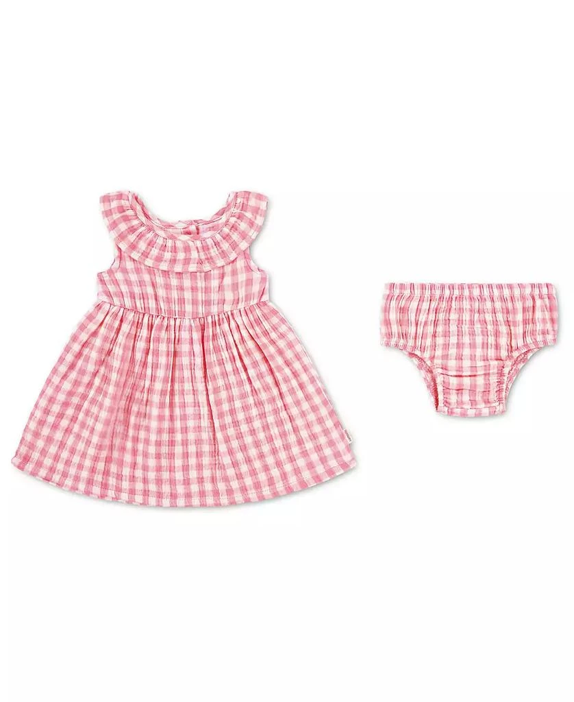 Huggies Baby Girls
 Ruffle Neck Dress and Bloomers, 2-Piece Set