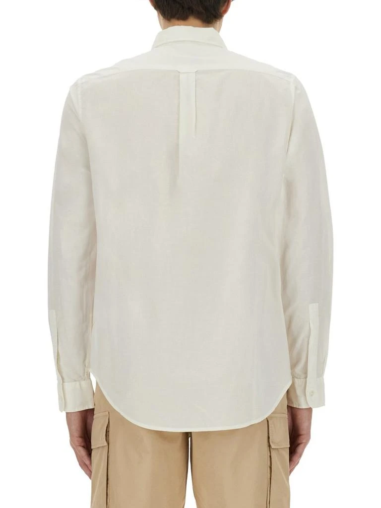 Woolrich Woolrich Long-Sleeved Curved Hem Shirt 2