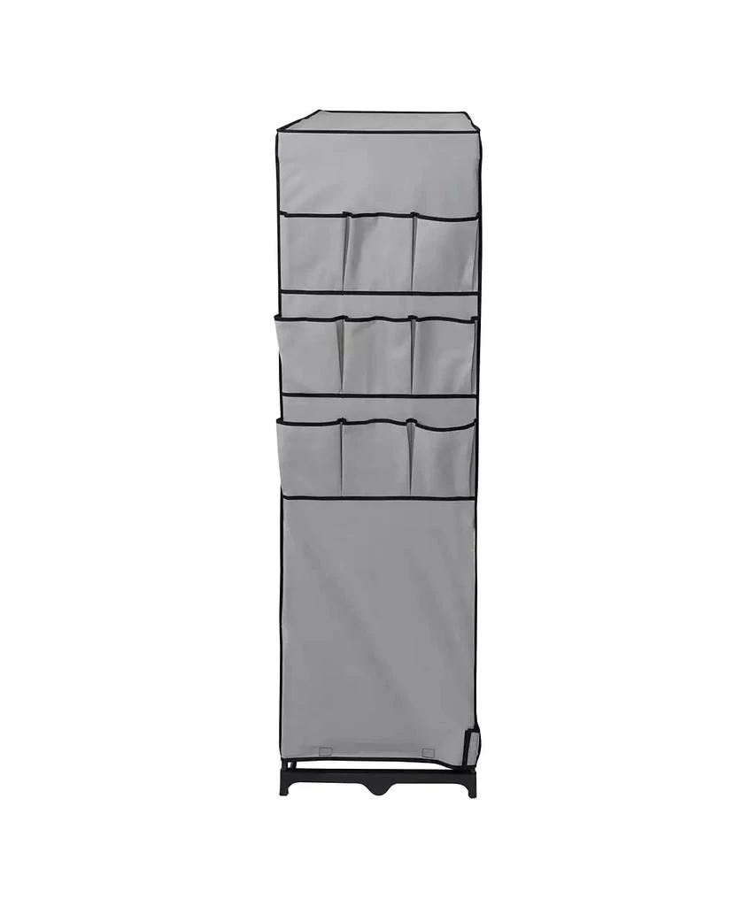 Honey Can Do Wide 2 Door Portable Closet with Cover Side Pockets Wardrobe, 60" 6