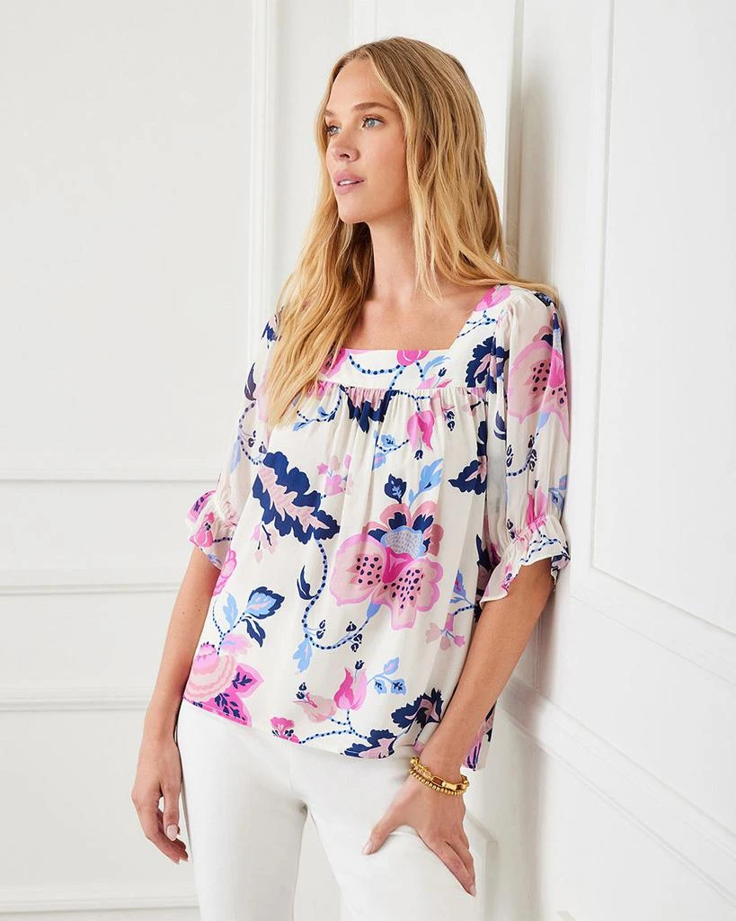 Karen Kane Petite Contrast Square Neck Top 3