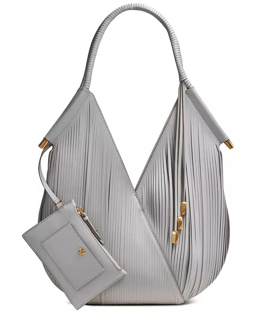 Donna Karan Donna Karan Baldwin Small  Laser-cut Shoulder with Leather Wrapped Rounded Handle 1