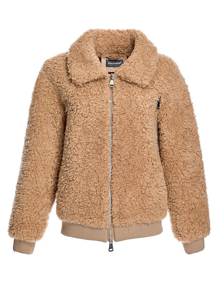 Maximilian Teddy Lambswool Bomber Jacket 1