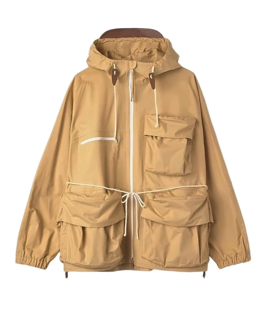 Max Mara Lightweight Hooded Trench Coat with Drawstring Waist