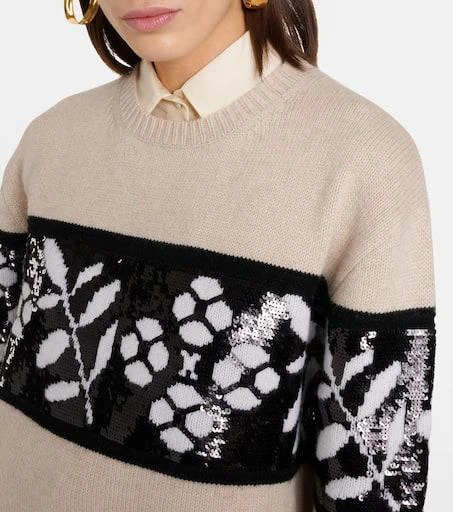 Max Mara Jacquard wool and cashmere sweater 4