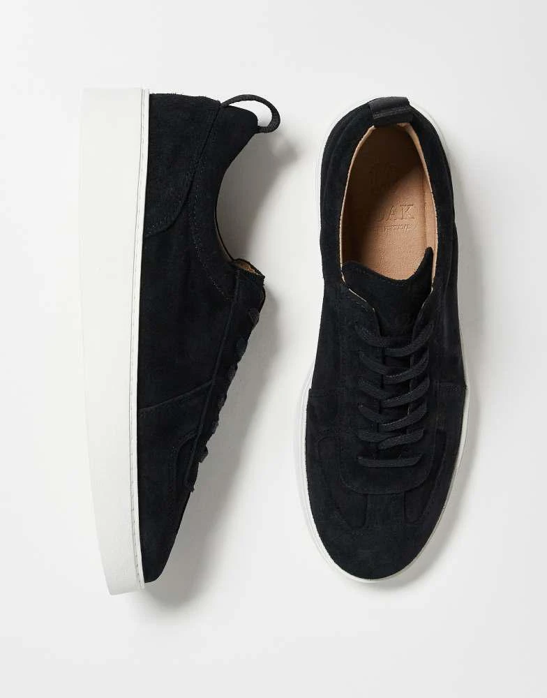 Noak NOAK made in Portugal trainers in black suede and leather with white sole 2