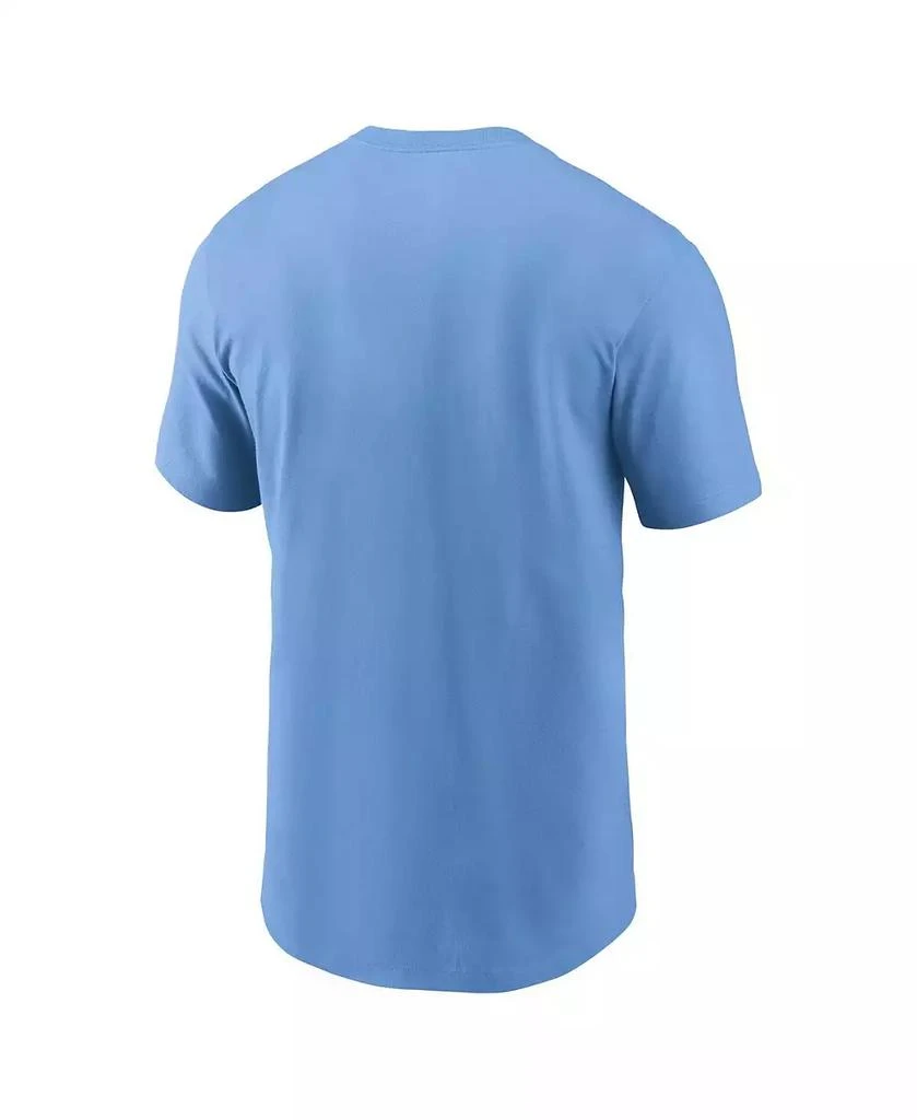 NIKE Men's Light Blue Philadelphia Phillies Cooperstown Collection Wordmark T-Shirt 3