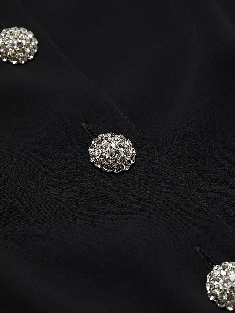 Caroline Rose Suzette Pavé-Button Crepe Jacket 7