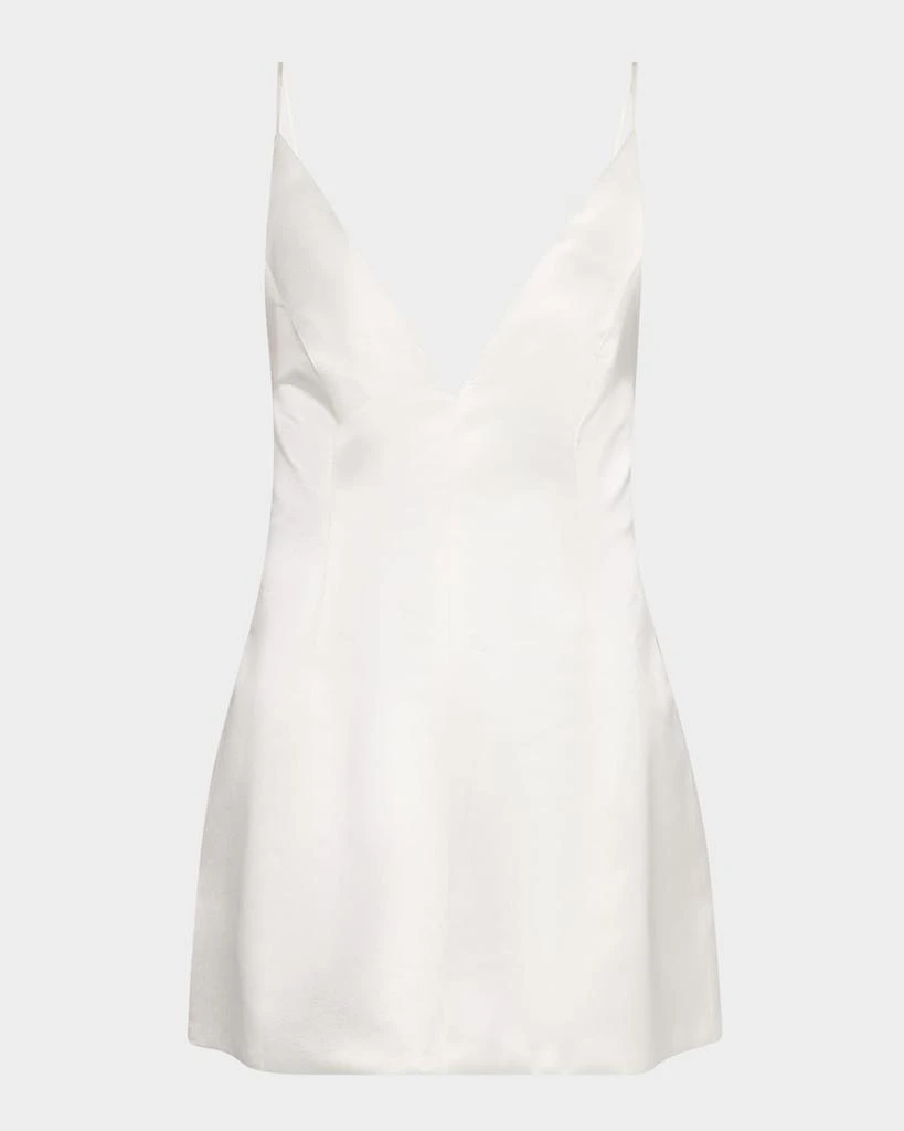 retrofête Giavanna Plunging Satin Mini Dress 1