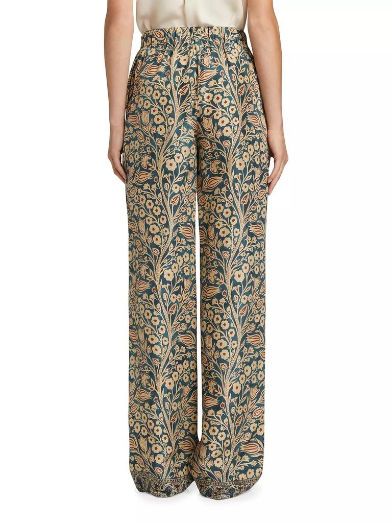 Loro Piana Helios Silk Tree Of Life Trousers 4