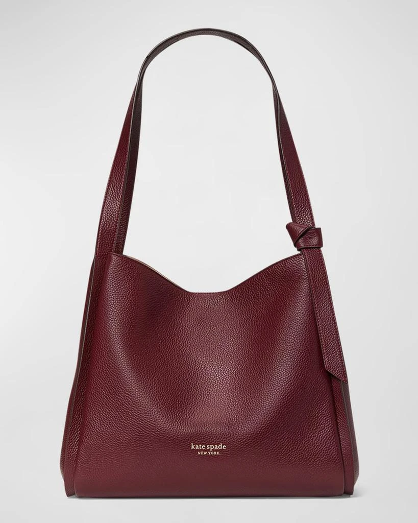 Kate Spade large pebbled leather hobo shoulder bag 1